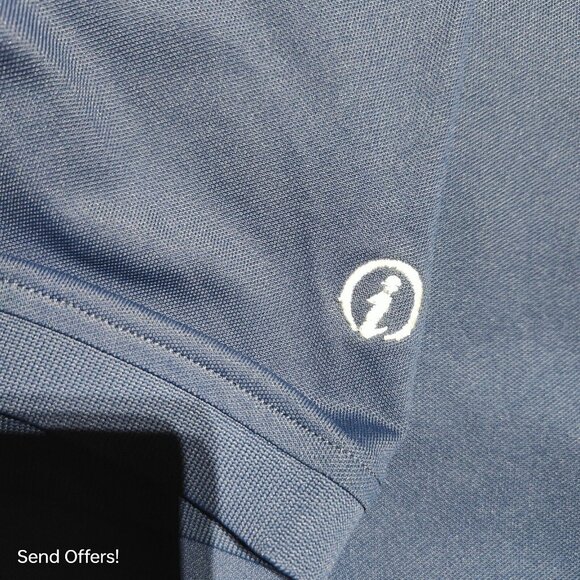 Peter Millar Summer Comfort Polo Shirt Navy Blue Performance Men's XL - Picture 6 of 6